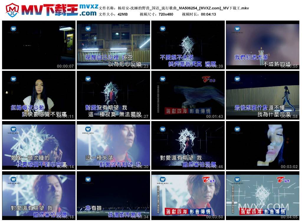 杨培安-沈睡的野兽_国语_流行歌曲_MA506254